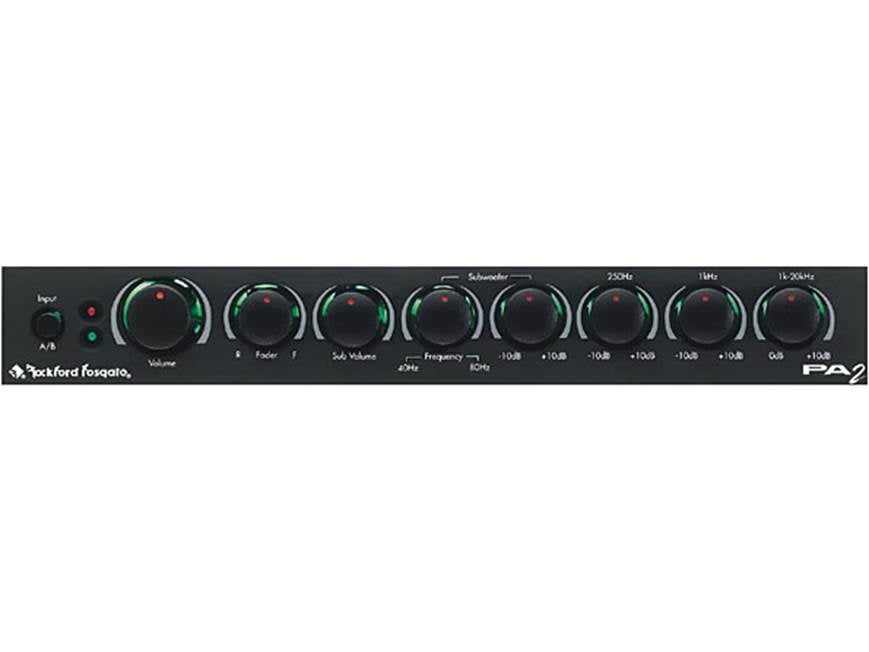 RockFord　Fosgate PA2 EQ イコライザー　1/2DIN Rockford Fosgate PA2 Equalizer at Crutchfield