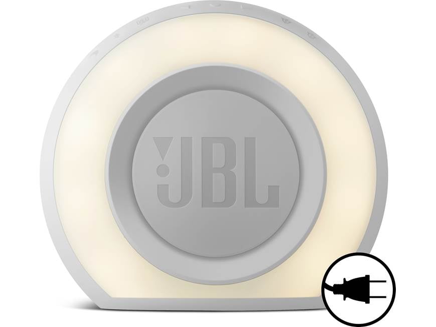 JBL Horizon (White) FM clock radio with Bluetooth® and dual USB