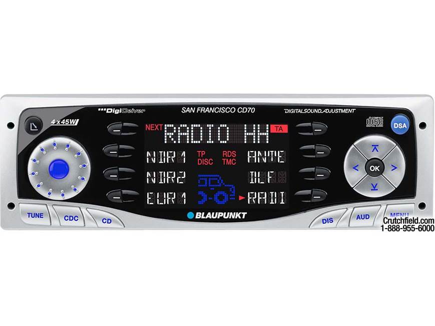 Blaupunkt San Francisco CD receiver with CD changer controls at