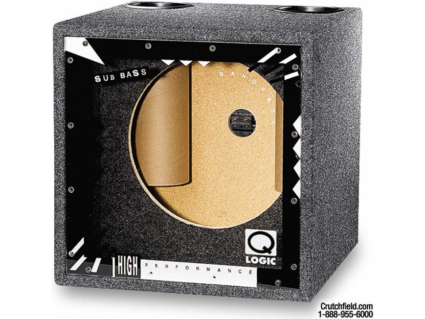 Q-Logic QB-110.2 Single 10-inch Bandpass Subwoofer Box at Crutchfield