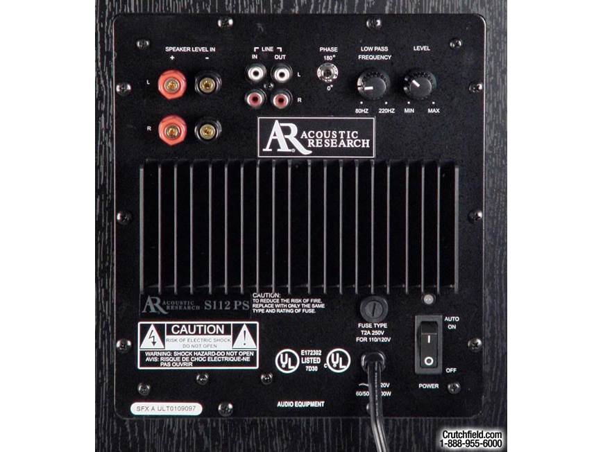 Acoustic Research S112PS Powered subwoofer at Crutchfield