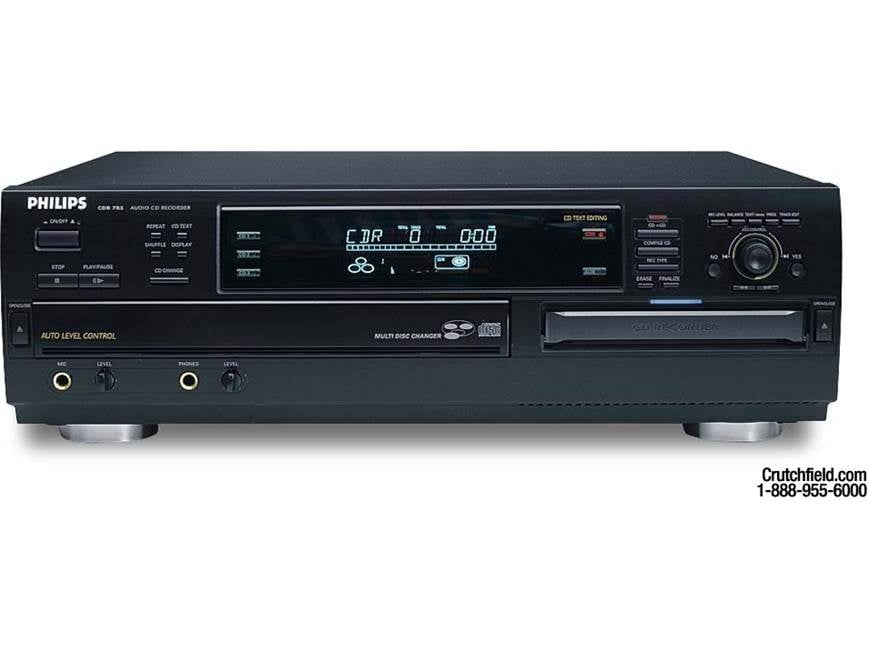 Philips CDR785 3 CD + 1-CD-R/RW recorder/changer at Crutchfield