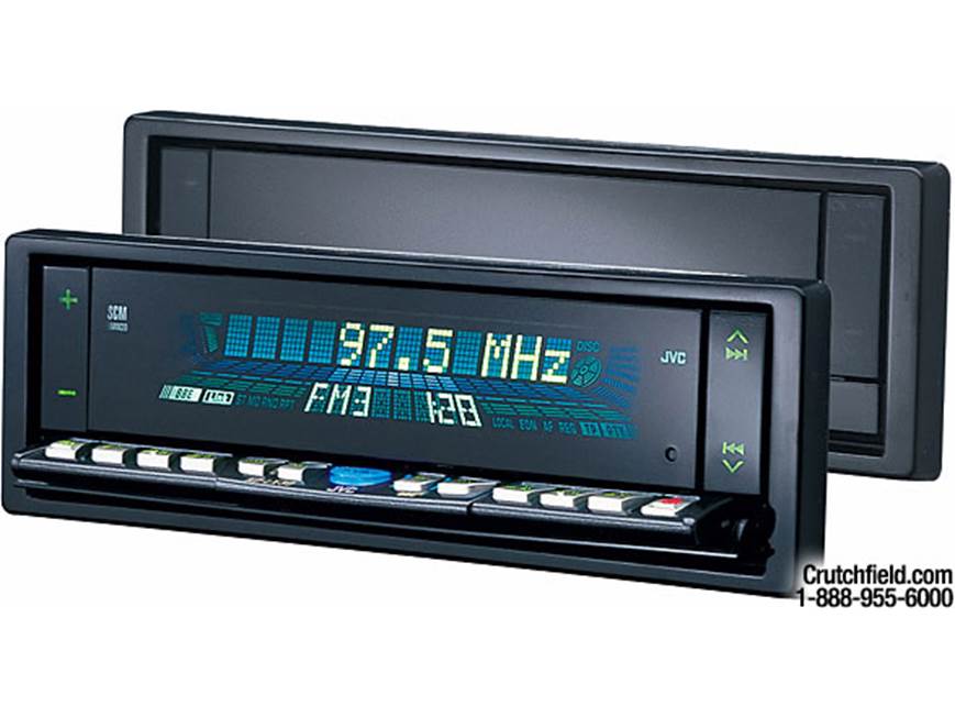 JVC KD-LX30 CD receiver with CD changer controls at Crutchfield
