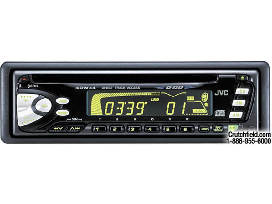 JVC KD-S550 CD receiver at Crutchfield