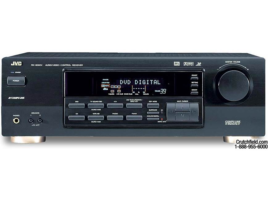 JVC RX-6000V A/V receiver with Dolby Digital and DTS at Crutchfield