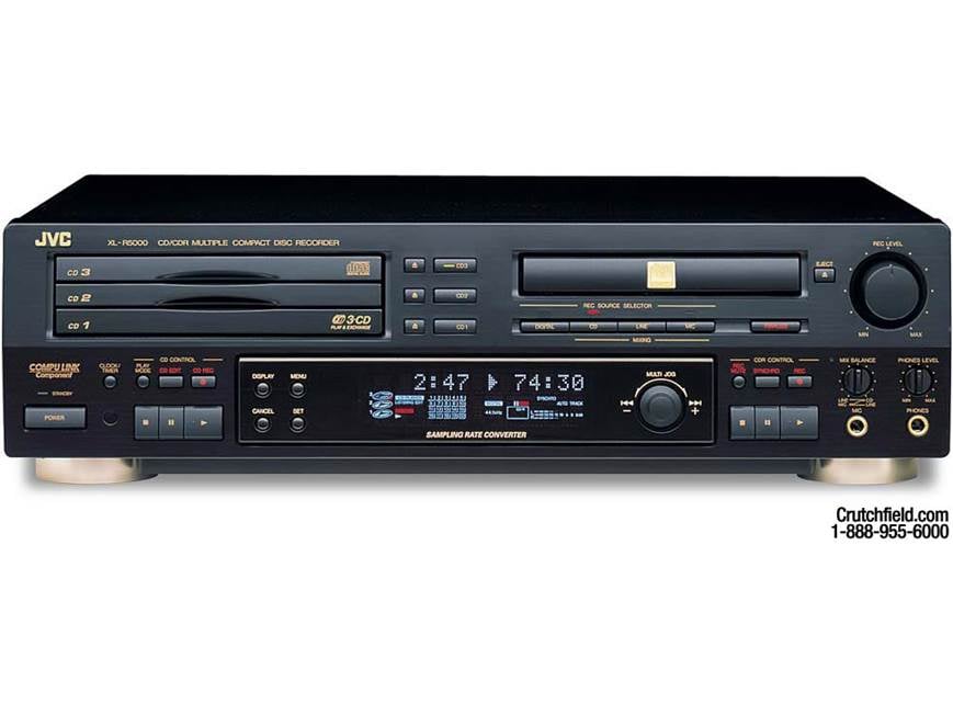 JVC XL-R5000 3-CD + 1-CD-R/RW recorder/changer at Crutchfield