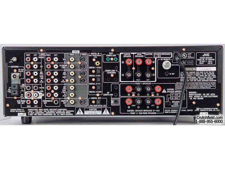 JVC RX-9000V A/V receiver with Dolby Digital and DTS at Crutchfield