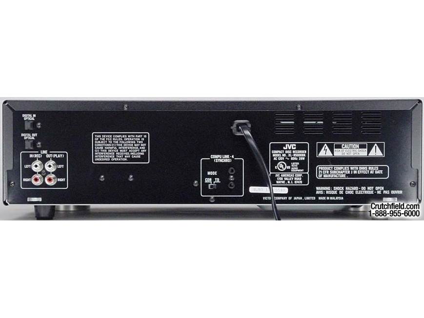 JVC XL-R5000 3-CD + 1-CD-R/RW recorder/changer at Crutchfield