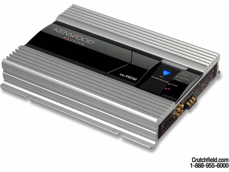 Kenwood eXcelon KAC-X401M 300W x 1 Car Subwoofer Amp at Crutchfield