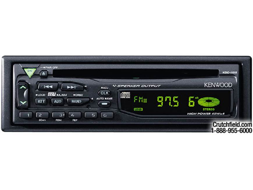 Kenwood KDC-115S CD receiver at Crutchfield