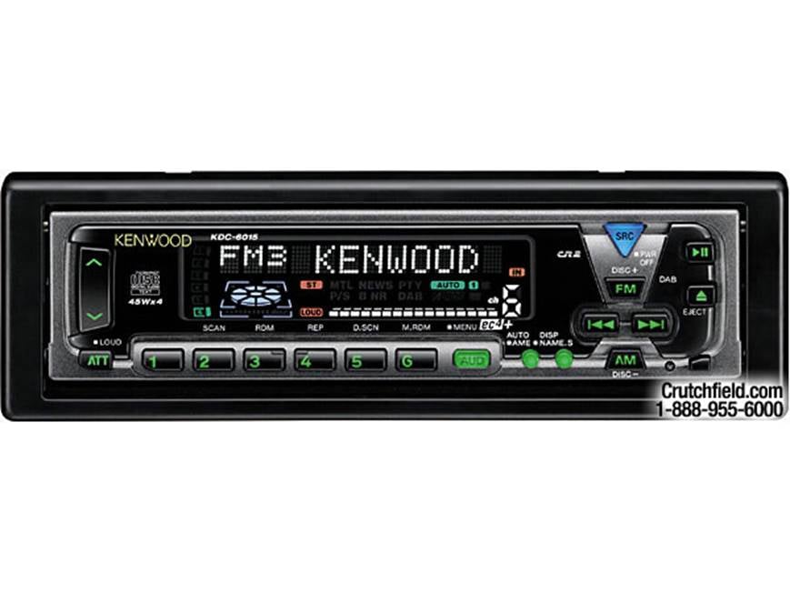 Kenwood KDC-6015 CD receiver with CD changer controls at Crutchfield