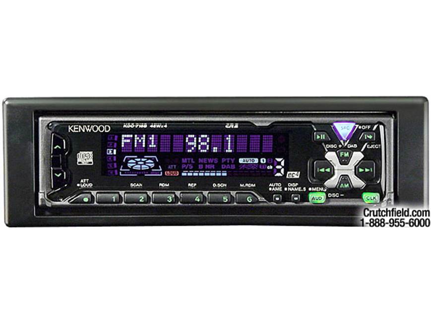 Kenwood KDC-715S CD receiver with CD changer controls at Crutchfield