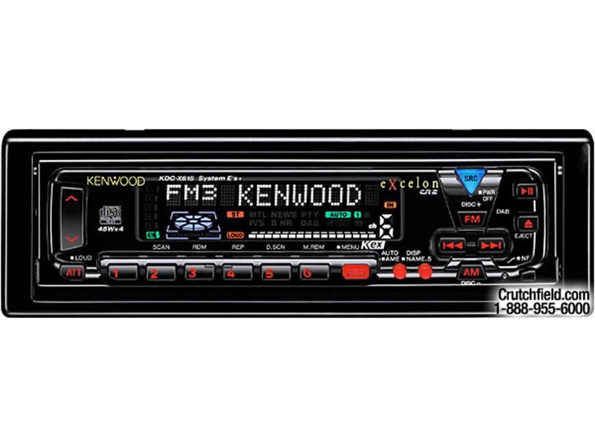 Kenwood eXcelon KDC-X615 CD receiver with CD changer controls at