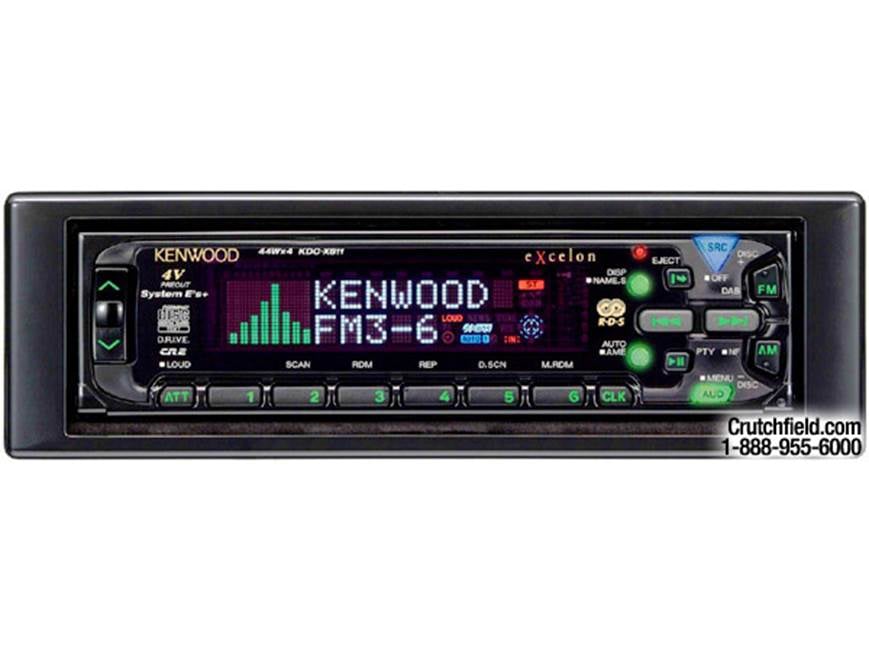Kenwood eXcelon KDC-X811 CD Receiver with CD Changer Controls at
