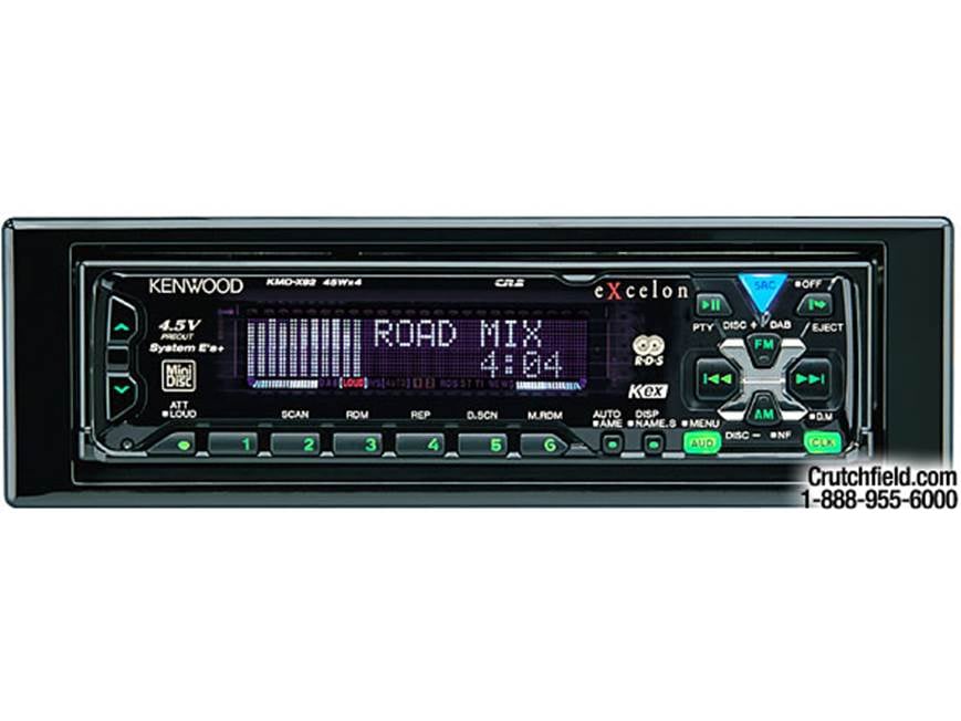 Kenwood eXcelon KMD-X92 MiniDisc receiver with CD changer controls