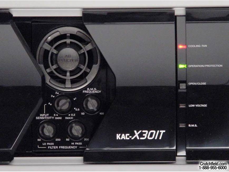 Kenwood eXcelon KAC-X301T 100W x 2 Car Amplifier at Crutchfield