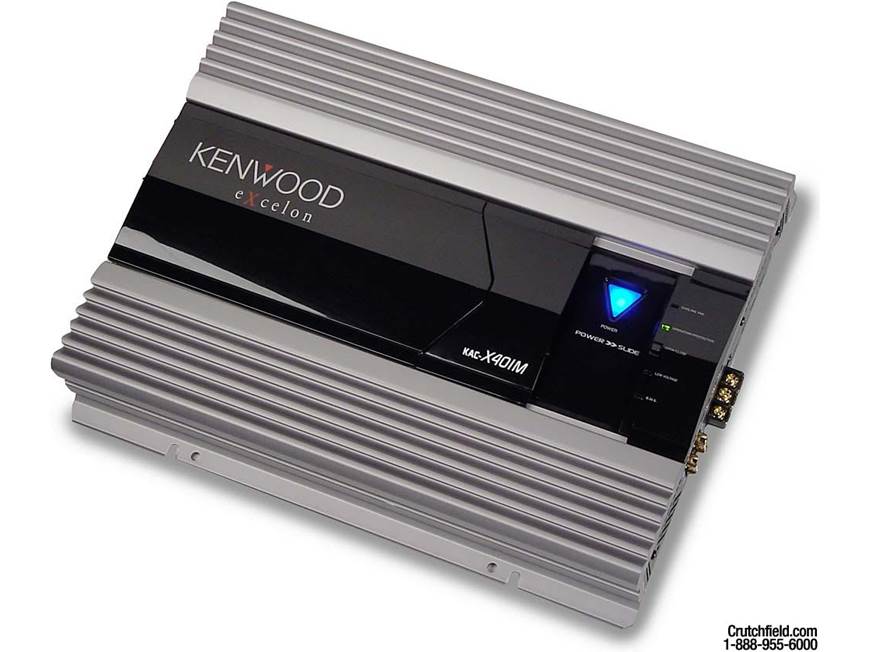 Kenwood eXcelon KAC-X401M 300W x 1 Car Subwoofer Amp at Crutchfield