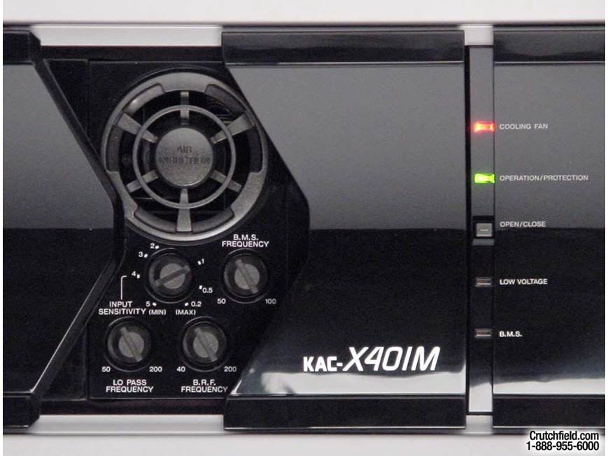 Kenwood eXcelon KAC-X401M 300W x 1 Car Subwoofer Amp at Crutchfield