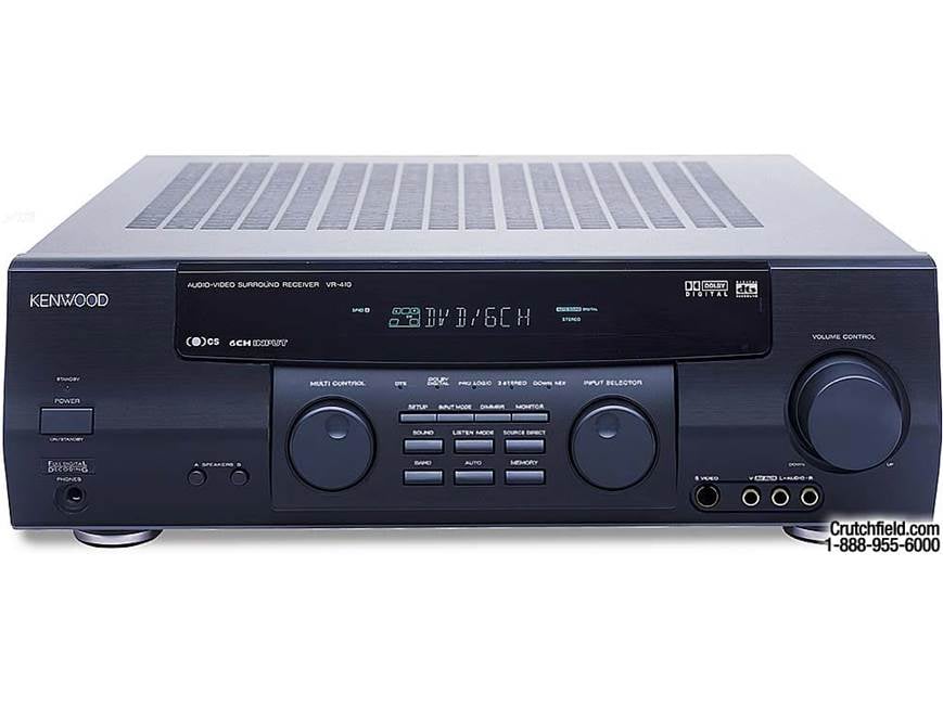 Kenwood VR-410 A/V receiver with Dolby Digital and DTS at Crutchfield