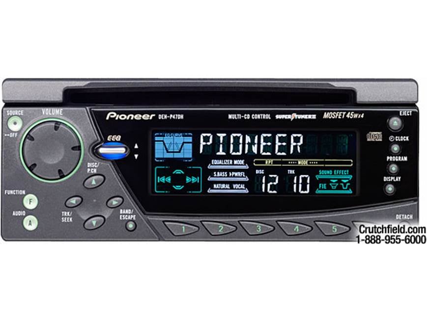Pioneer DEH-P47DH CD receiver at Crutchfield