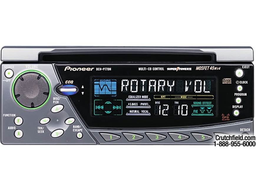 Pioneer DEH-P77DH CD receiver at Crutchfield