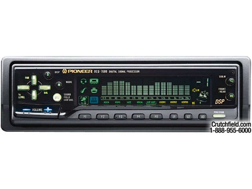 Pioneer DEQ-7600 Digital signal processor with EQ and spectrum