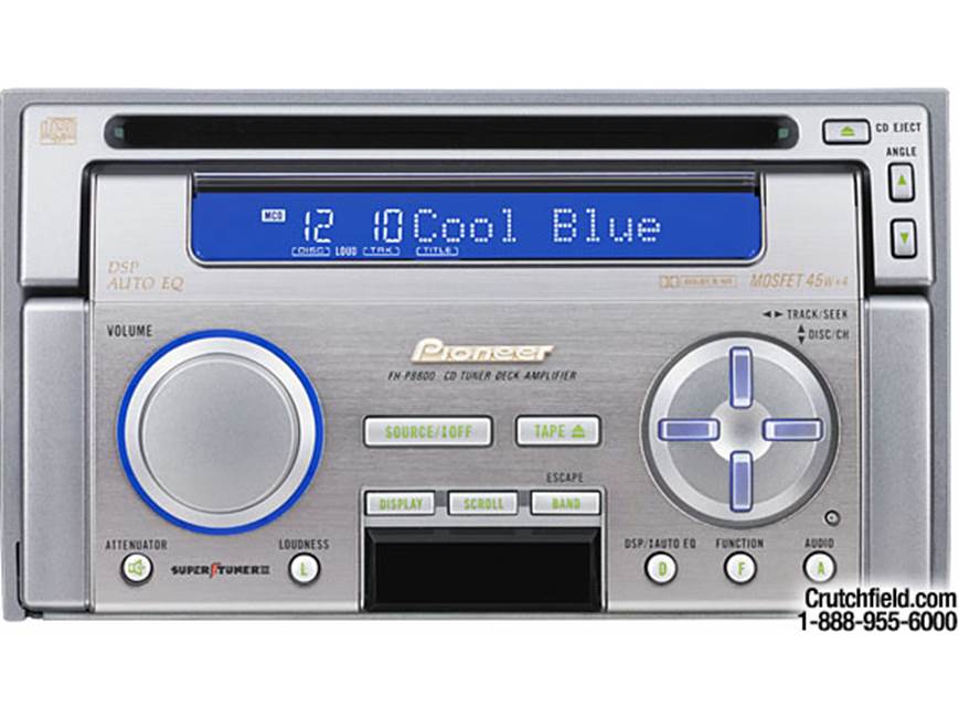 Pioneer FH-P8800 Double-size CD/cassette receiver at Crutchfield