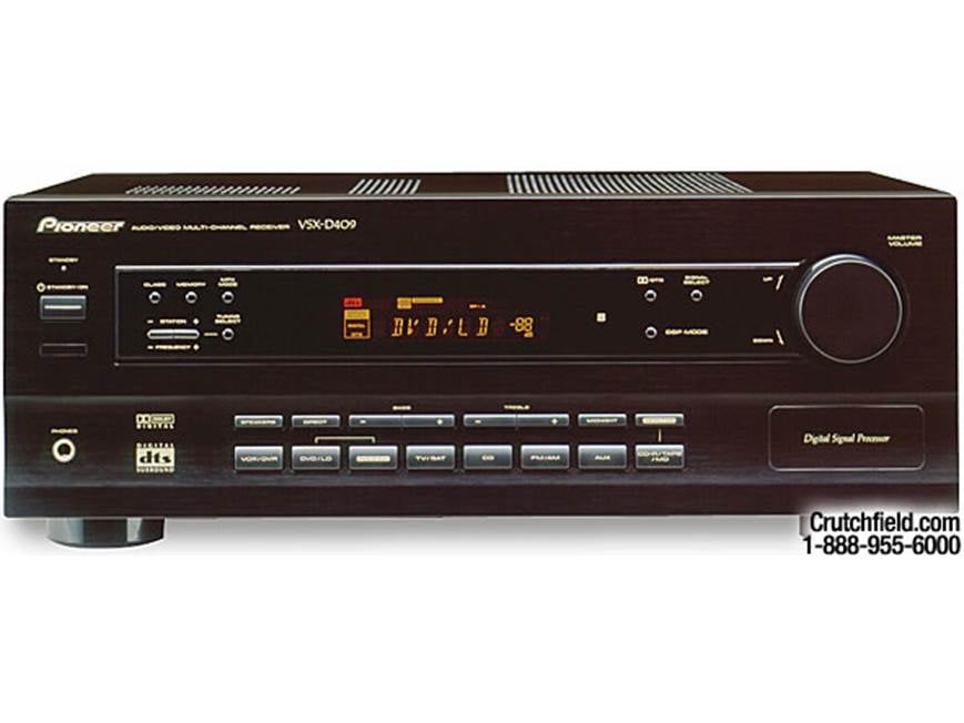 Pioneer VSX-D409 A/V receiver with Dolby Digital and DTS at
