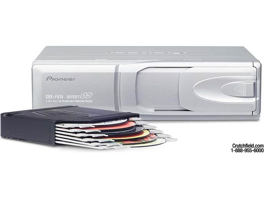 Pioneer CDX-P670 6-disc CD Changer at Crutchfield