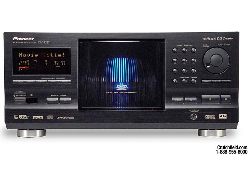 Pioneer DV-F727 300+1 DVD/CD changer at Crutchfield