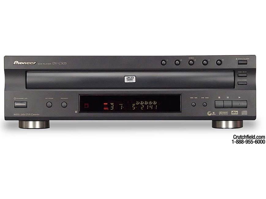 Pioneer DV-C503 5-disc carousel DVD/CD changer at Crutchfield