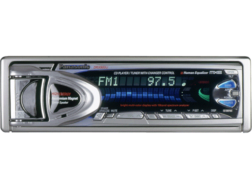 Panasonic CQ-DRX900U CD player/tuner with CD changer controls at