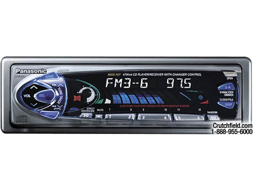 Panasonic CQ-DF800U CD receiver with CD changer controls at