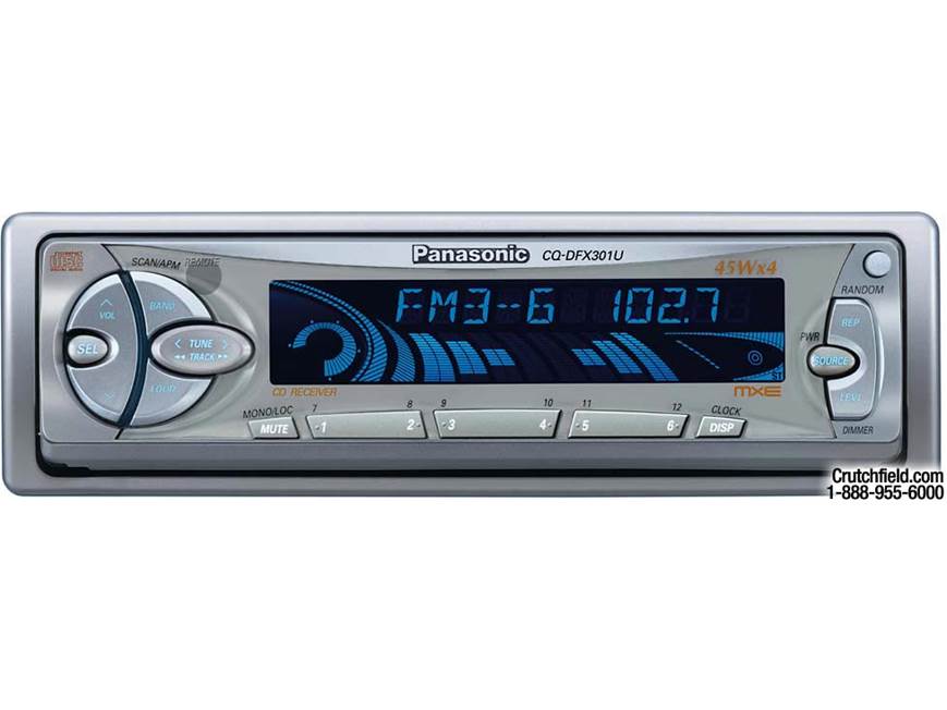 Panasonic MXE CQ-DFX301U CD receiver at Crutchfield