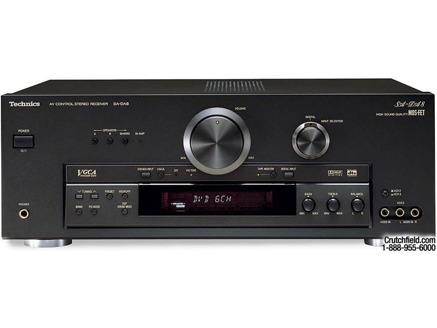 Technics SA-DA8 A/V receiver with Dolby Digital and DTS at Crutchfield