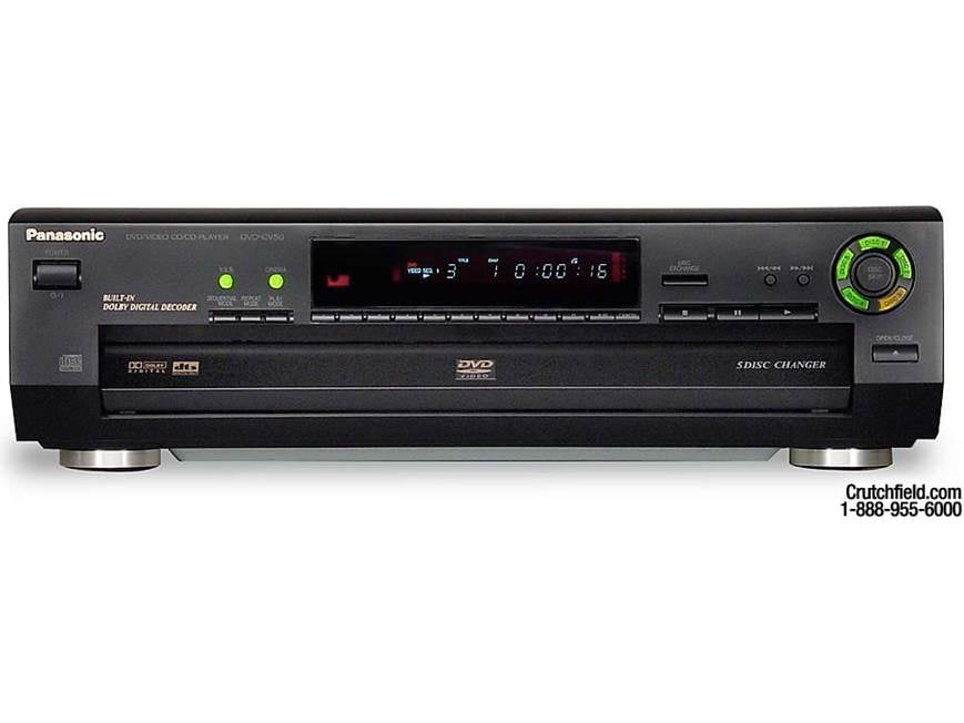 Panasonic DVD-CV50 5-disc carousel DVD/CD changer at Crutchfield
