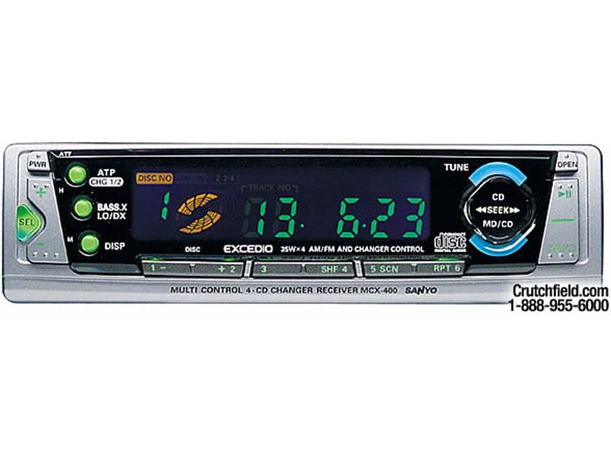 Sanyo Excedio MCX400 CD receiver with integrated 4-disc changer at