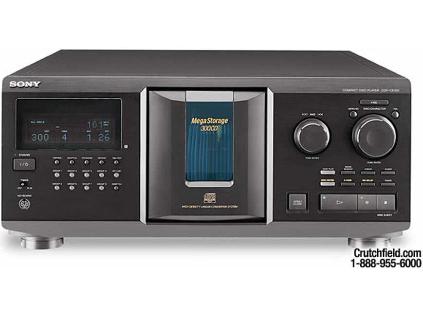 Sony CDP-CX335 300-CD changer at Crutchfield