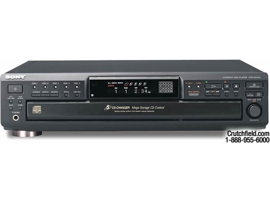 Sony CDP-CE545 5-disc changer at Crutchfield