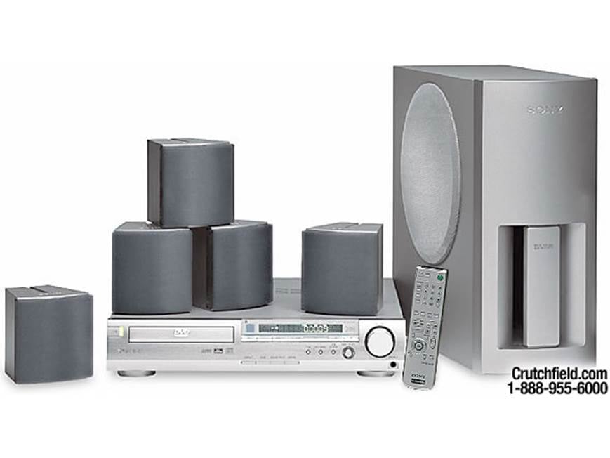 SONY 5.1チャンネルホームシアターシステム DAV-S300 CD DVD Sony DAV-S300 DVD home theater system at Crutchfield
