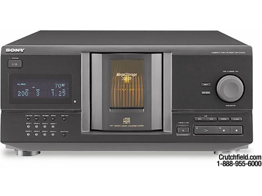 Sony CDP-CX235 200-CD changer at Crutchfield