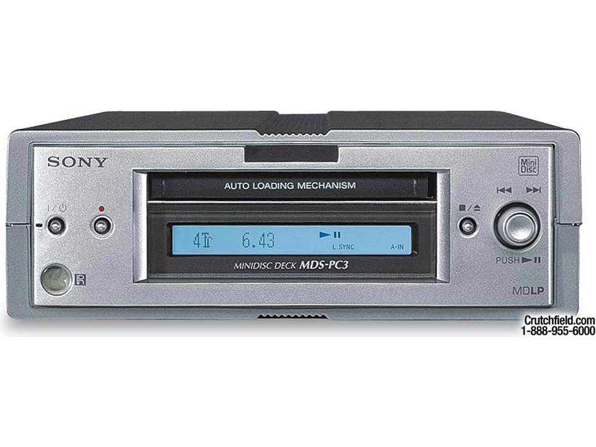 Sony MDS-PC3 MD recorder with PC interface at Crutchfield