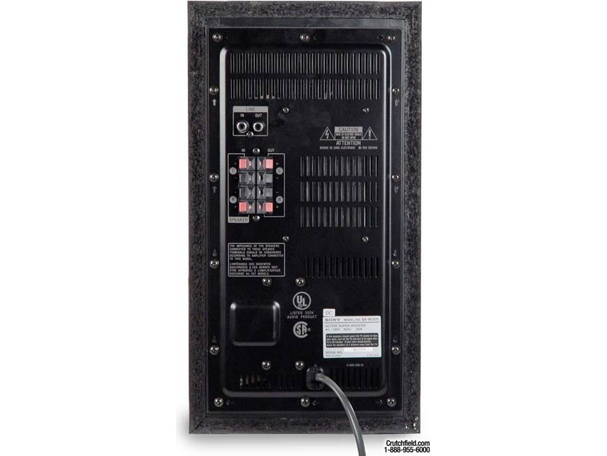Sony SA-W305 Add-on powered subwoofer at Crutchfield