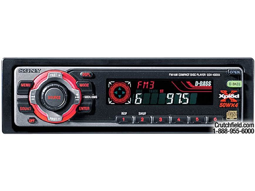 SONY CDX-454RF D-BASS搭載 CDチェンジャー Sony 10-Disc CD Player Changer for Car Stereo CDX-454RF