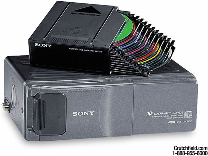Sony CDX-737 10-disc CD changer at Crutchfield