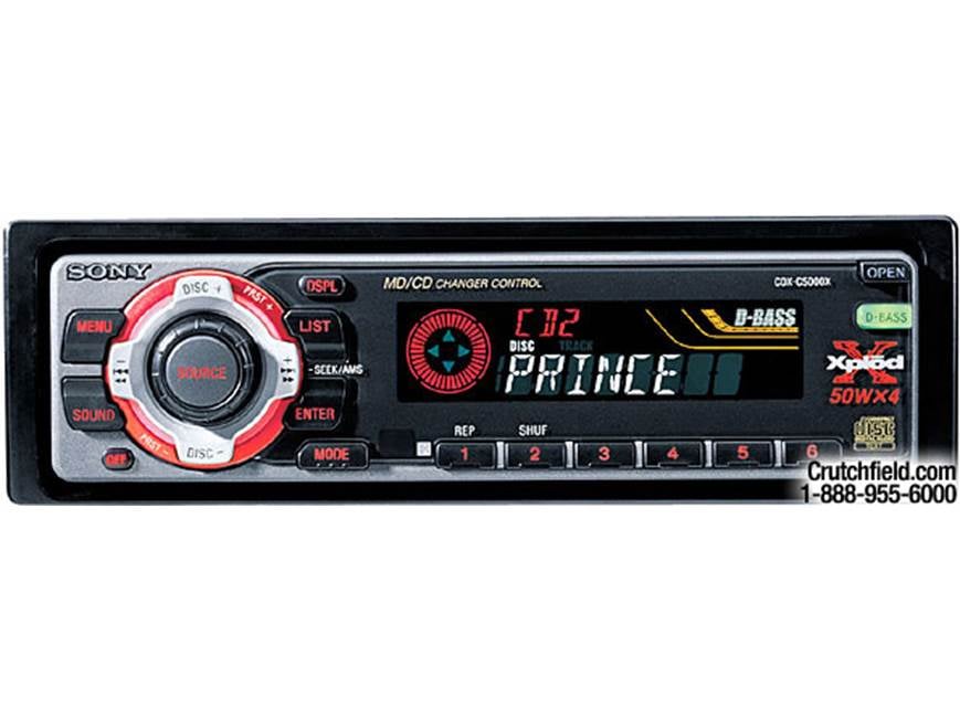 Sony Xplod CDX-C5000X CD receiver with CD changer controls at