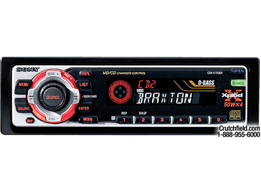 Sony Xplod CDX-C7000X CD receiver with CD changer controls at