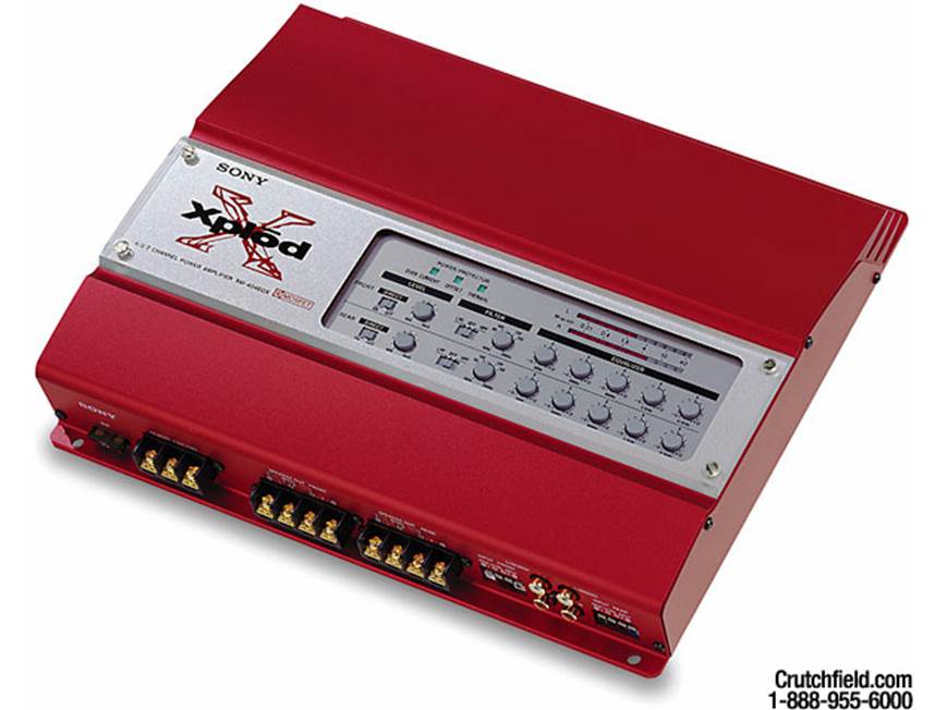 Sony Xplod XM-404EQX 40 x 4 Car Amplifier at Crutchfield