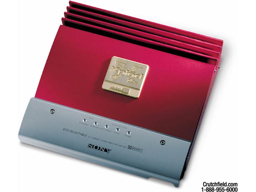 ソニー Sony Xplod XM-7527 アンプ 180W×2 600W Mobile ES Xplod 2-channel Amplifier XM-7527 75W x 2 or 300 x 1 at