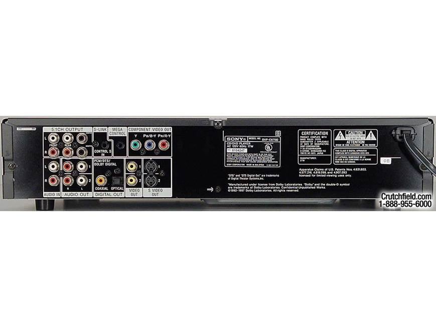 Sony DVP-C670D 5-disc carousel DVD/CD changer at Crutchfield